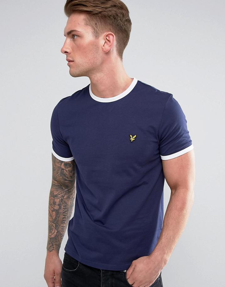 Lyle & Scott Ringer T-shirt Navy - Navy
