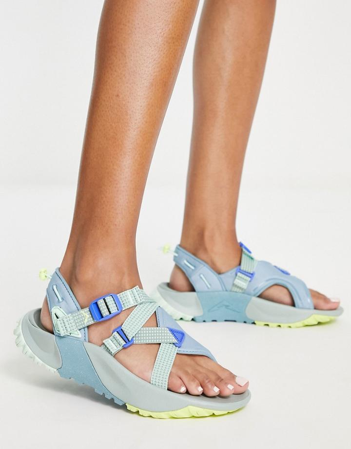 Nike Oneonta Nn Sandals In Worn Blue/multi