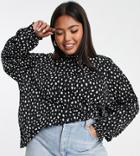 Only Plus Carpelly Long Sleeve Top In Animal Print-multi
