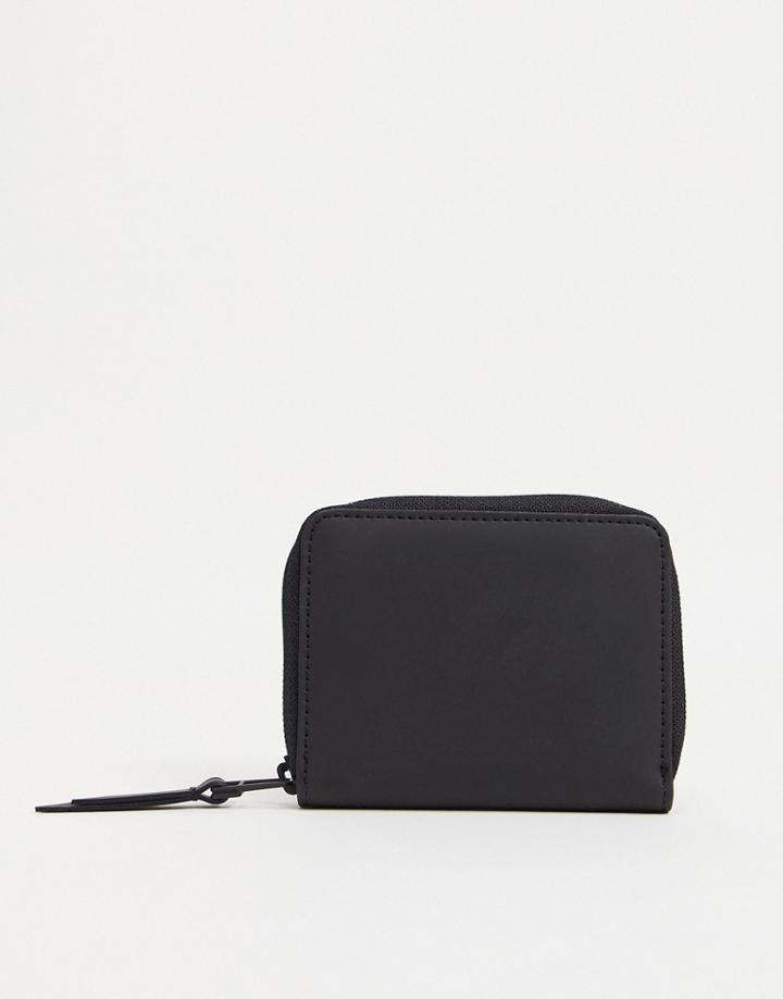 Rains 1627 Zip-around Wallet In Black