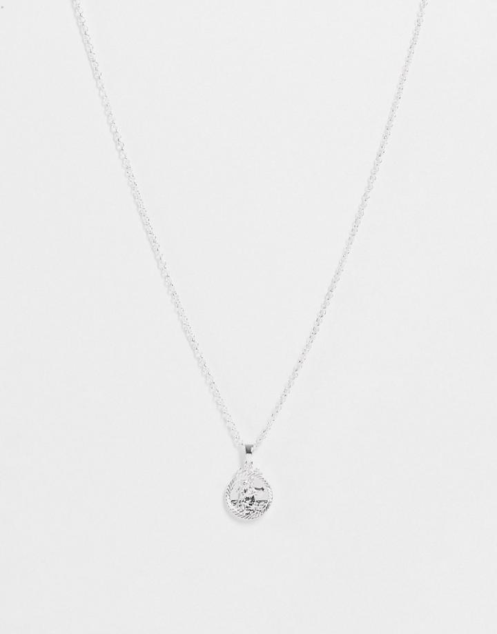 Chained And Able St Christopher Pendant In Silver