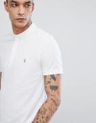 Allsaints Polo Shirt With Logo In White - White
