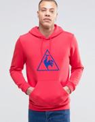 Le Coq Sportif Triangle Logo Hoodie - Red