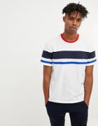 Jack & Jones Originals Oversized T-shirt With Body Stripe - White