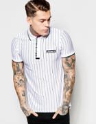 Ellesse Polo Shirt With Stripes - Optic White