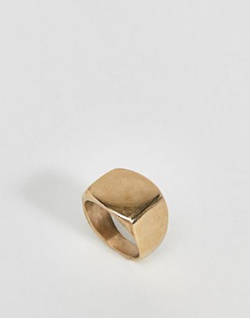 Made Gold Signet Ring - Gold