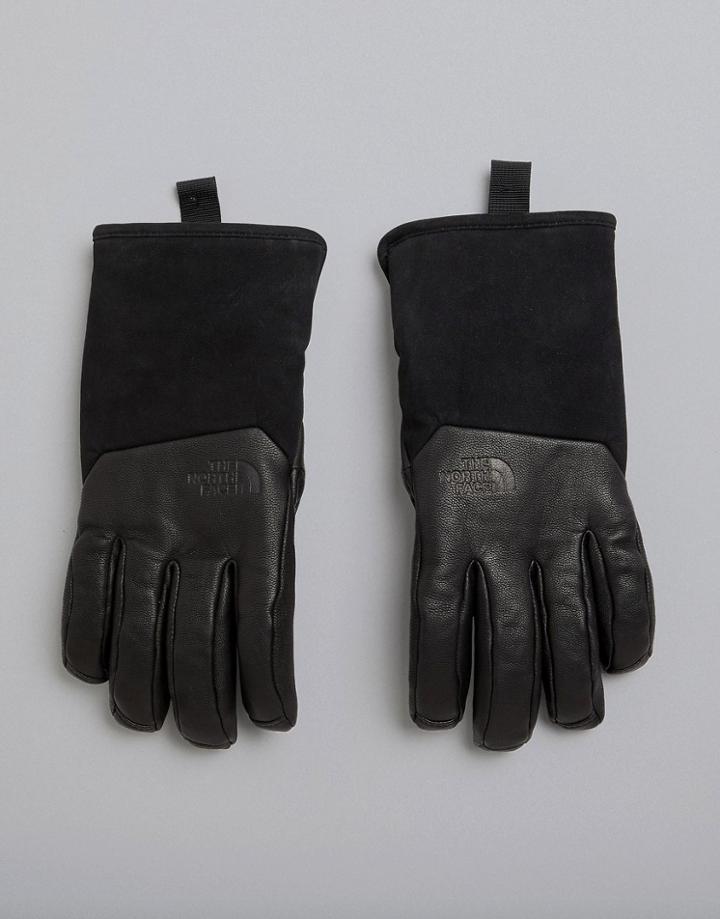 The North Face Leather Il Solo Gloves In Black - Black