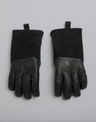 The North Face Leather Il Solo Gloves In Black - Black