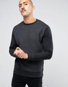 Brave Soul Textured Sweater - Black