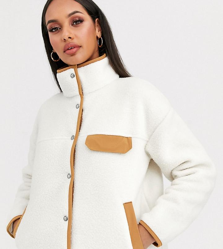 The North Face Cragmont Fleece Jacket In White/brown