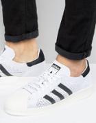 Adidas Originals Superstar Boost Primeknit Sneakers In White Bb0190 - White