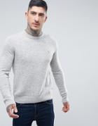 Farah Rosecroft Lambswool Sweater In Gray - Gray