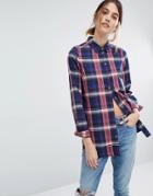 Vero Moda Check Shirt - Navy