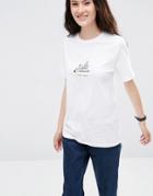 Asos T-shirt With Give Me Some Space Print - White