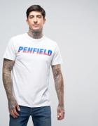 Penfield Montoya T-shirt 80s Logo Plastisol In White - White