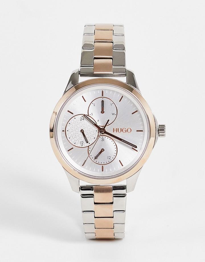 Hugo Womens Mix Metal Bracelet Watch In Multi 1540097