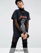 Jaded X Granted Distressed Rock Tee - Black