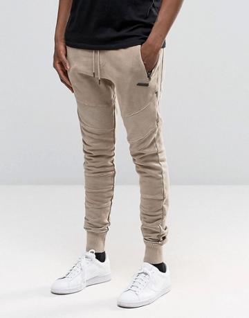 Hand Of God Biker Joggers - Stone