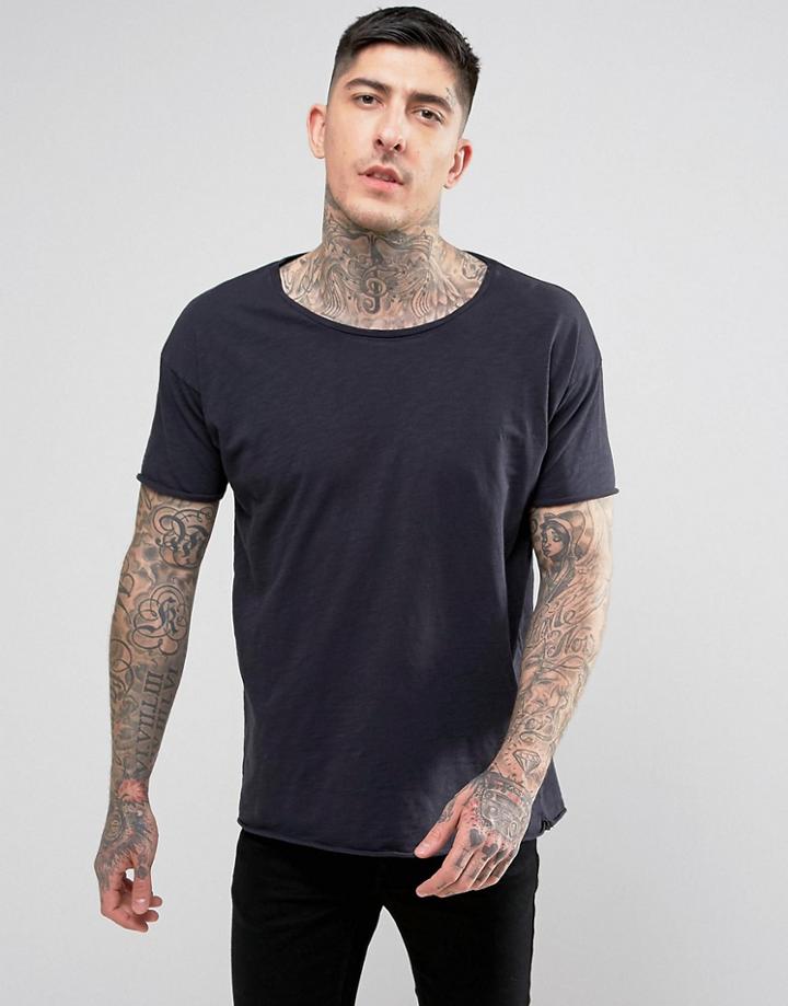 Nudie Jeans Co Roger Slub T-shirt - Navy