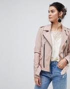 Y.a.s Leather Jacket - Pink