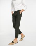 Jack & Jones Premium Suit Pants In Khaki Nep-green