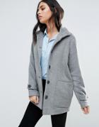 B.young Funnel Neck Jacket - Gray