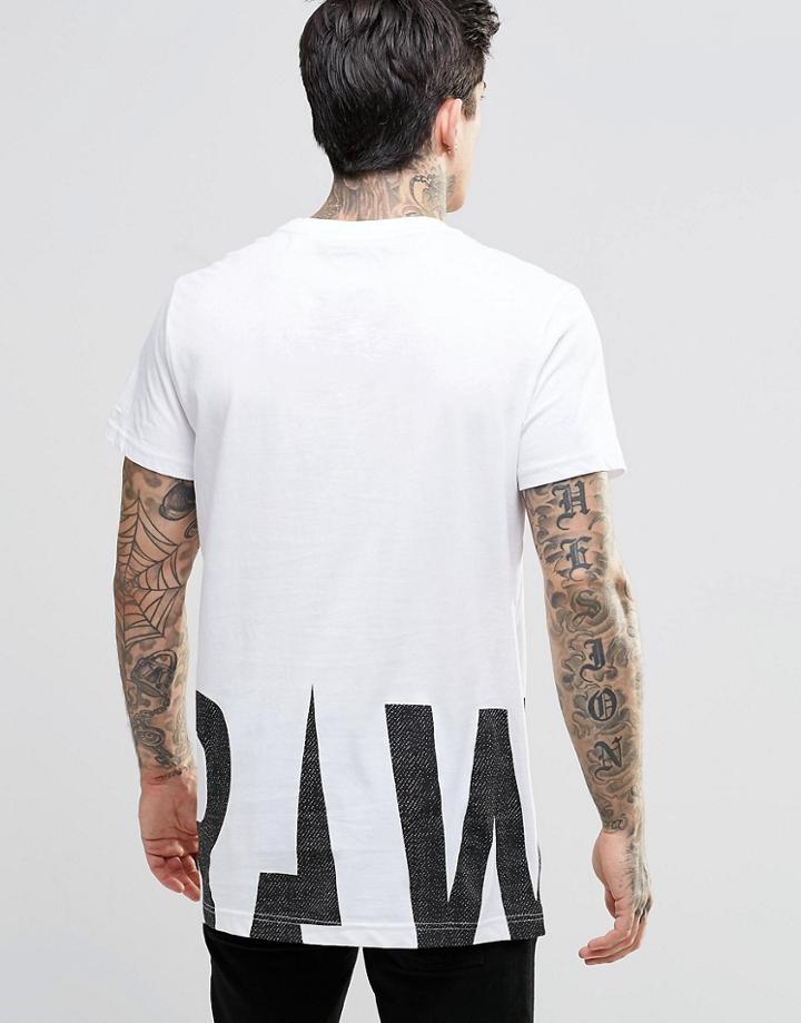 G-star Rimler Longline T-shirt - White