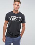 Abercrombie & Fitch Slim Fit T-shirt Legacy Applique Logo In Phantom Gray - Gray