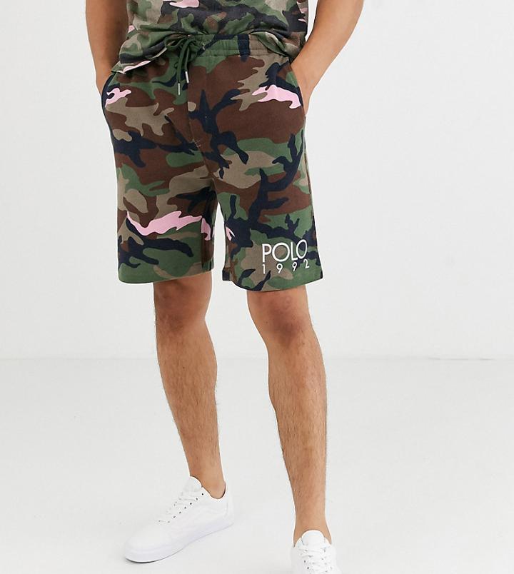 Polo Ralph Lauren Jersey Shorts In Camo