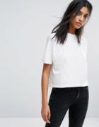 Allsaints Trixie Cropped T-shirt - White