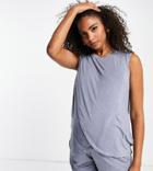 Cotton: On Maternity Coordinating Sleep Tank Top In Blue-blues