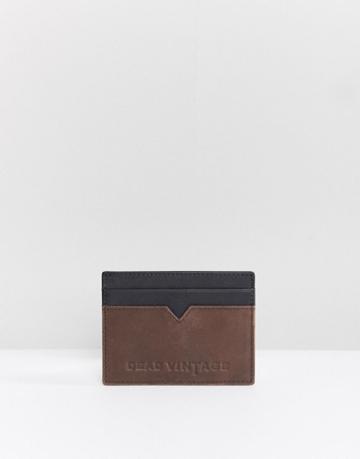 Dead Vintage Leather Cardholder - Black