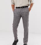 Heart & Dagger Checked Pants In Gray
