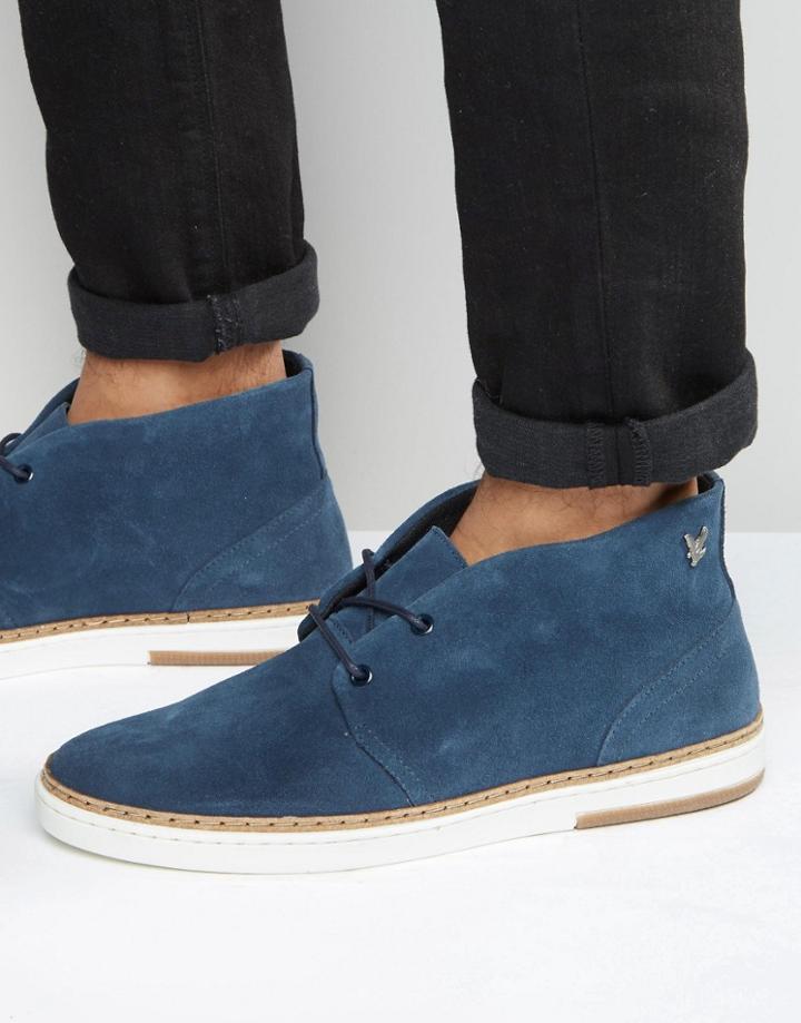 Lyle & Scott Brack Suede Chukka Boots - Navy