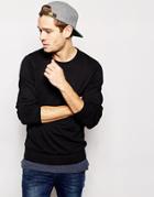 Blend Crew Knit Sweater Slim Fit - Black