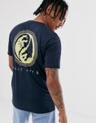 Volcom Peace Off Bsc Back Print T-shirt-navy