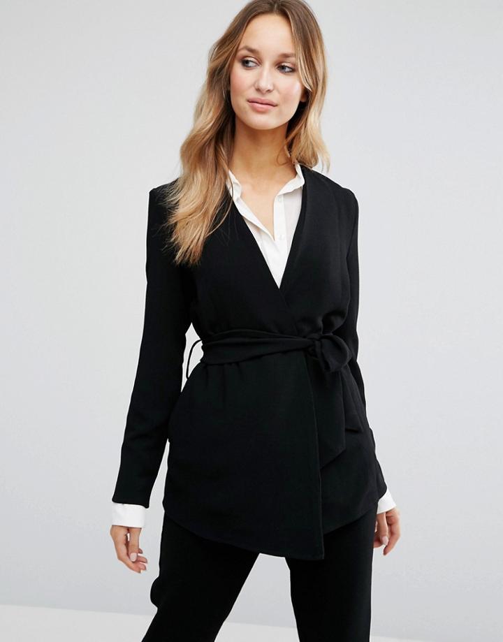 Unique 21 Wrap Jacket - Black