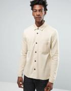 Selected Homme Shirt In Regular Fit Jersey Cotton - Beige