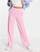 Y.a.s Mini Cord Wide Leg Pants In Pink - Part Of A Set