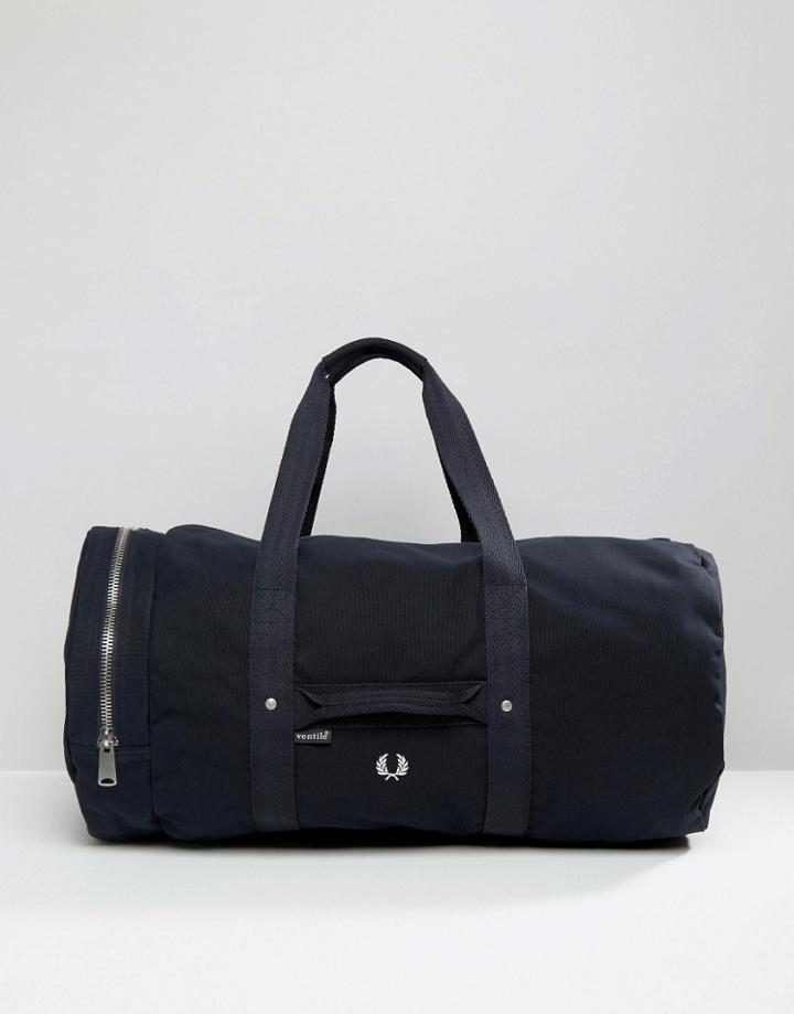 Fred Perry Large Canvas Duffle Bag - Navy