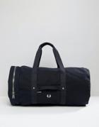 Fred Perry Large Canvas Duffle Bag - Navy