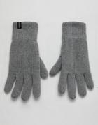 Selected Homme Winter Gloves - Gray