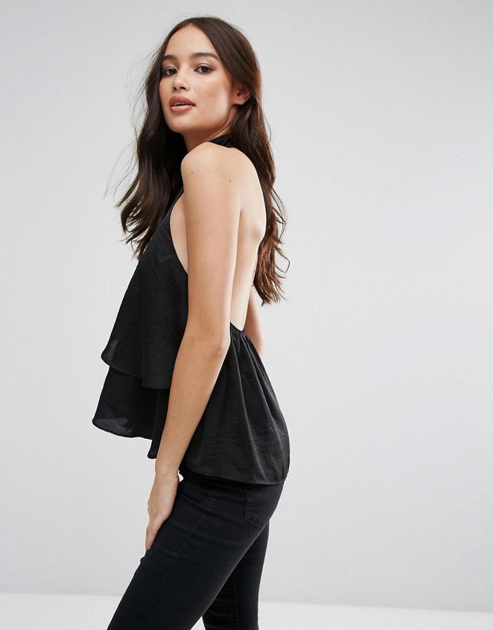 Influence Halterneck Top - Black