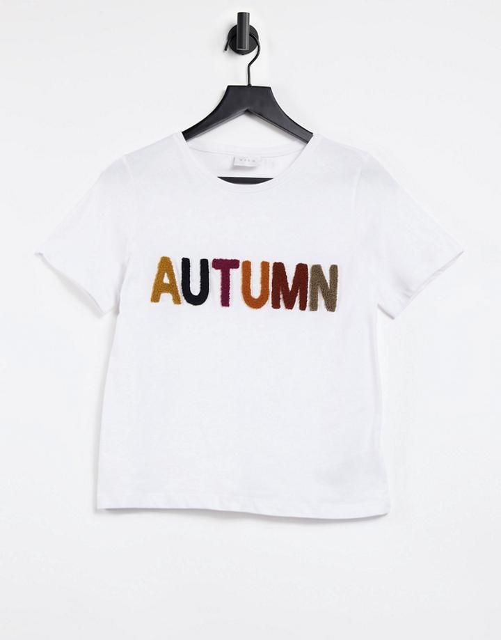 Vila T-shirt In White