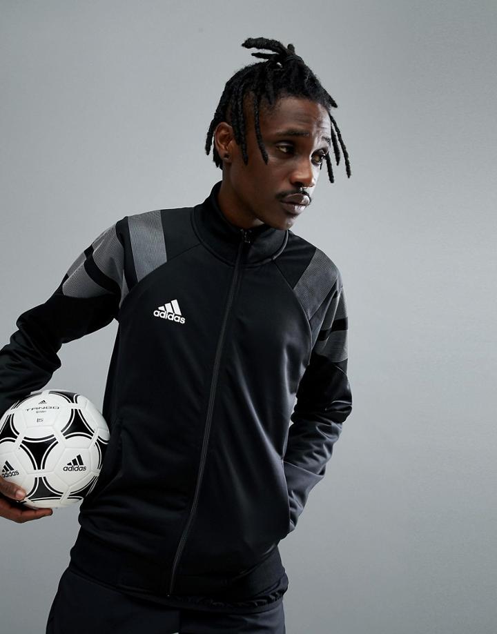 Adidas Soccer Tanis Track Top In Black Cg1797 - Black