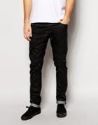 Diesel Jeans Tepphar Skinny Fit 663q Stretch Black Coated - Black