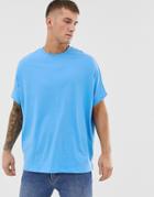 Asos Design Extreme Oversized T-shirt In Blue