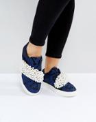 Kg By Kurt Geiger Ottis Pearl Printed Sneakers - Blue