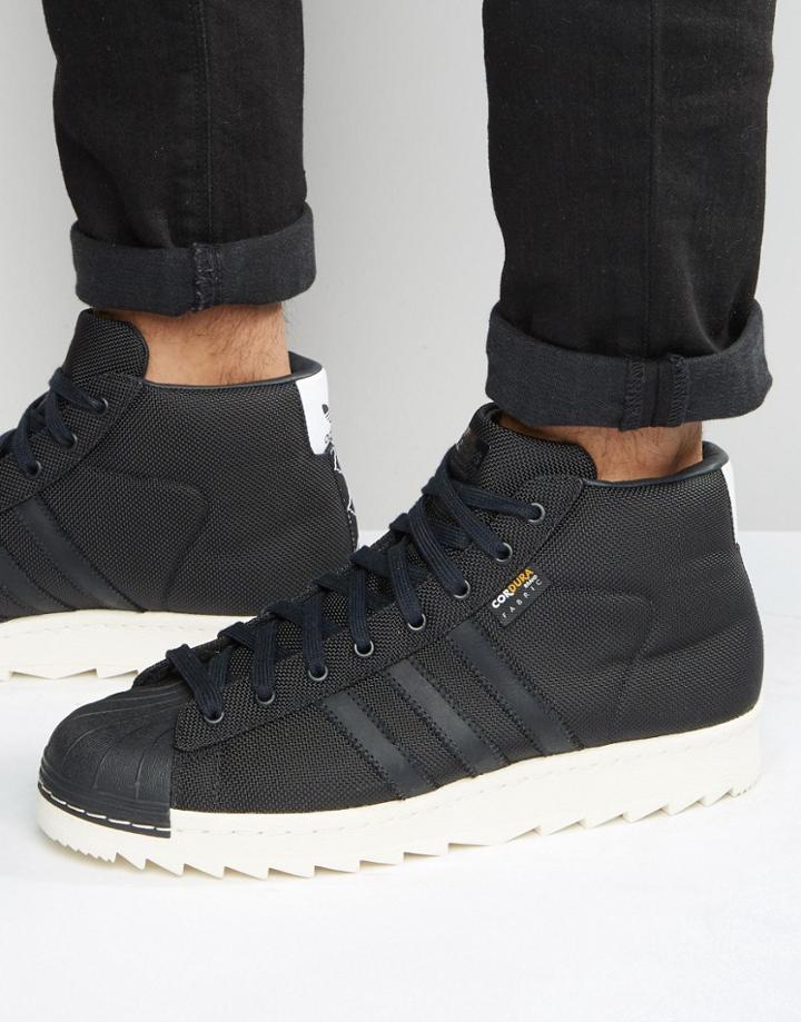 Adidas Originals Pro Model 80's Sneakers In Black S80533 - Black