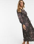 & Other Stories Wrap Front Maxi Dress In Paisley Print-multi
